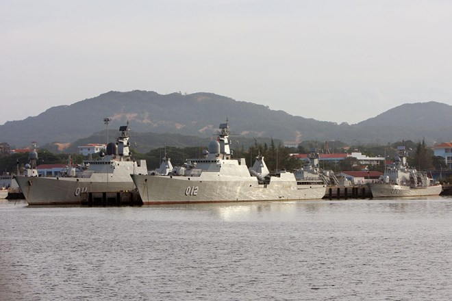 Lữ đoàn 162 (Vùng 4 Hải quân) được trang bị nhiều loại tàu chiến hiện đại, sức tấn công lớn, trong đó tiêu biểu là tàu hộ vệ tên lửa lớp Gepard 3.9 nổi tiếng mua của Nga được trang bị hệ thống vũ khí phòng vệ và tấn công hiện đại và tàu tên lửa tấn công nhanh Molniya (Tia chớp). (Ảnh: Dương Giang/TTXVN)