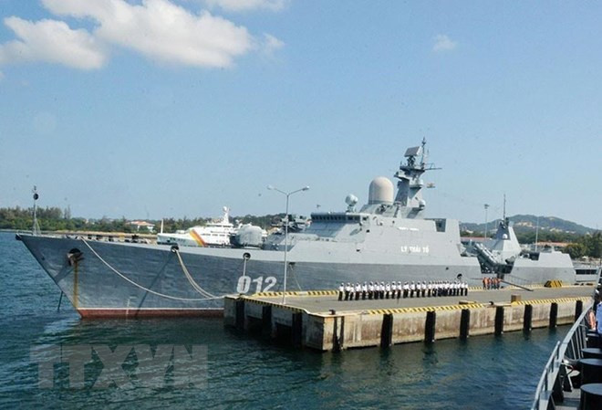 Tàu hộ vệ tên lửa HQ-011 Đinh Tiên Hoàng - một trong 4 tàu chiến mặt nước lớn và hiện đại nhất của Hải quân Việt Nam hiện nay. (Nguồn: Tư liệu/TTXVN phát)