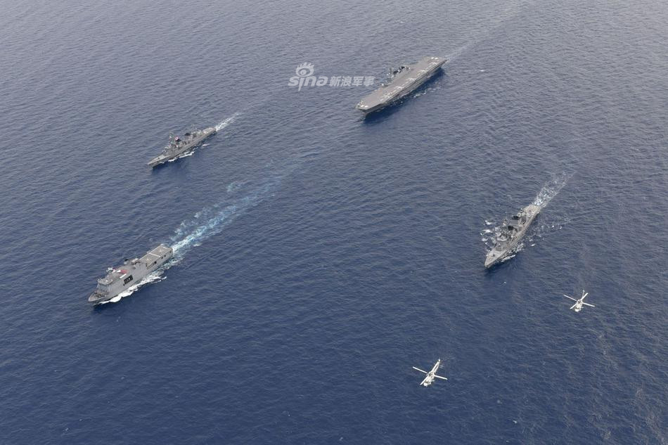 Những hình ảnh mới nhất về cuộc tập trận chung vừa được Nhật tổ chức trên vùng biển Ấn Độ cho thấy sự tham gia của tàu chiến lớn nhất Nhật Bản và tàu chiến lớn nhất trong biên chế của Hải quân Philippines hiện tại. Nguồn ảnh: Sina.