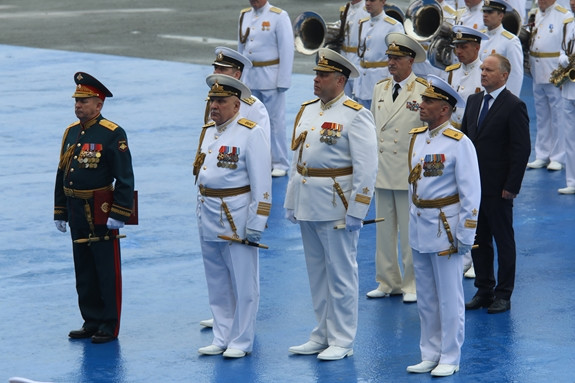 Đoàn đại biểu Hạm đội Thái Bình Dương tại lễ kỷ niệm.