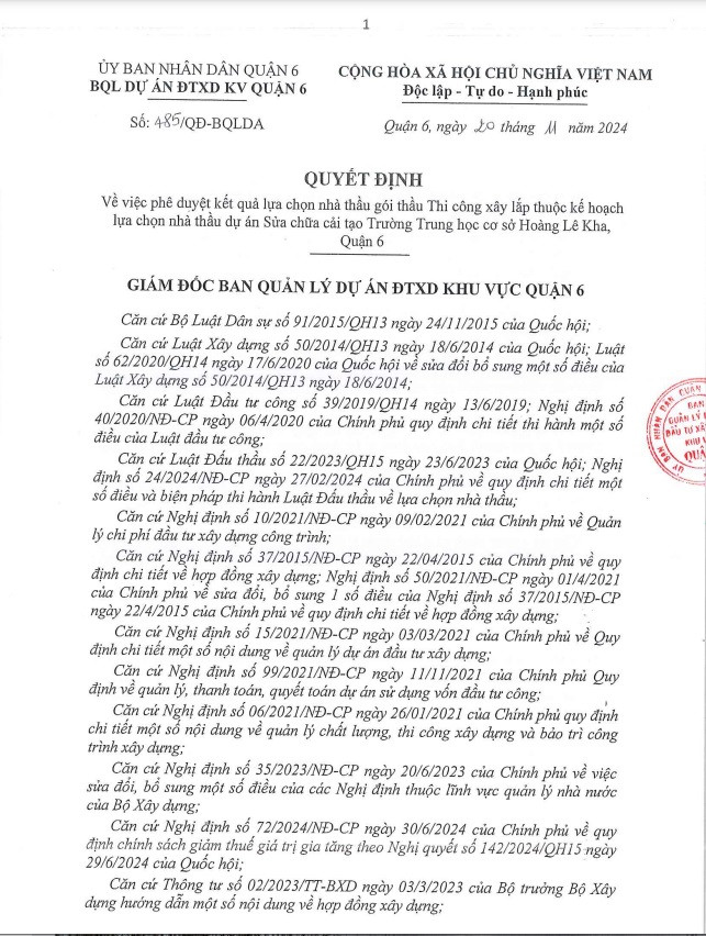 Goi thi cong truong Hoang Le Kha, loai Minh Nhat vi tu cach du thau khong hop le