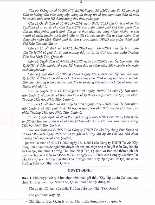 TP HCM: Goi thau cai tao Truong Tieu hoc Nhat Tao da co chu-Hinh-3