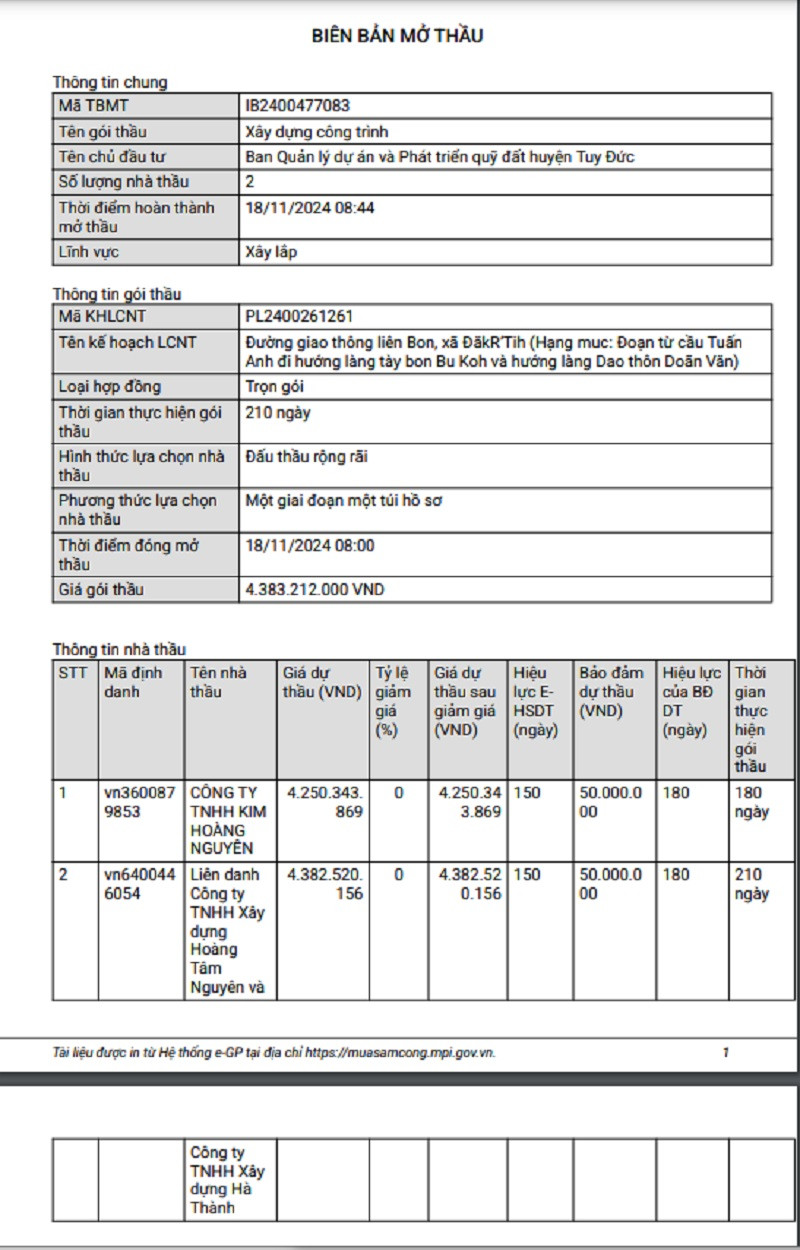 Đắk Nông: Ai sẽ thi công đường giao thông liên Bon tại Tuy Đức? Dak Nong: Ai se thi cong duong giao thong lien Bon tai Tuy Duc?