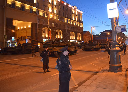 Các đơn vị vũ khí hiện đại bậc nhất của Nga đều có mặt trong lễ tổng duyệt.