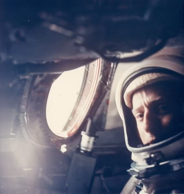 Bức chân dung của phi hành gia Charles Conrad, trên tàu Gemini 5, ngày 21/8/1965.