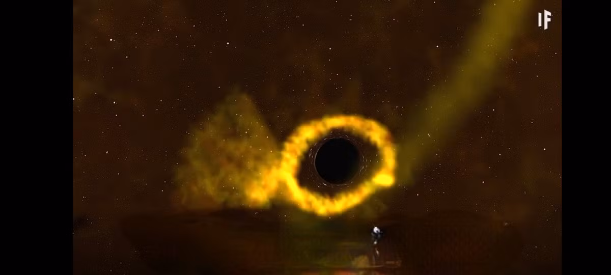 Hố đen xé nát Mặt Trời cho đến khi "ngôi sao" này hoàn toàn biến mất.