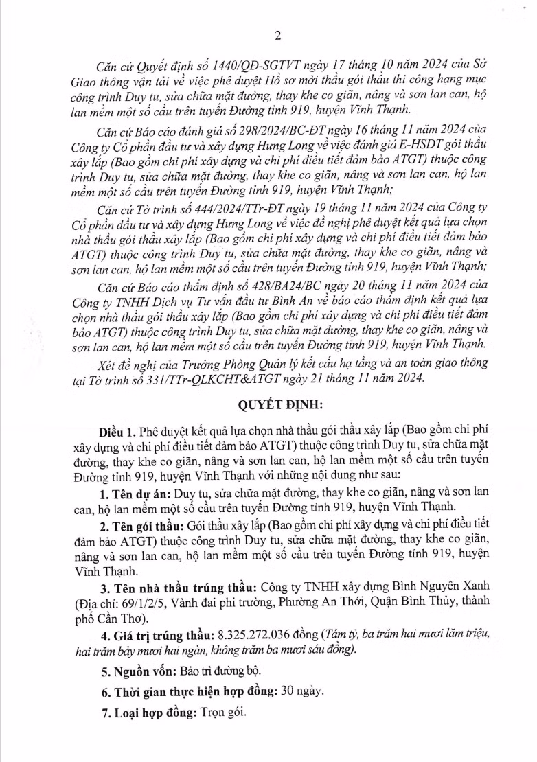 Can Tho: Cty Binh Nguyen Xanh trung lien 3 goi sua duong giao thong-Hinh-2