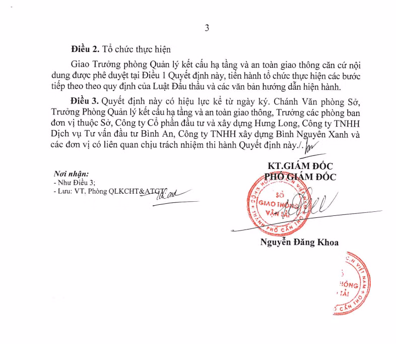 Can Tho: Cty Binh Nguyen Xanh trung lien 3 goi sua duong giao thong-Hinh-3