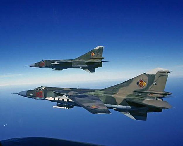 Các phiên bản nâng cấp của MiG-23 có thể triển khai hầu hết các loại vũ khí dành cho chiến đấu cơ của Liên Xô.