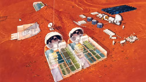 Thêm nữa, một lượng lớn nước dạng băng được các chuyên gia phát hiện bên dưới bề mặt sao Hỏa cũng như tại bề mặt ở cực của hành tinh đỏ. Nếu như lượng băng này tan chảy sẽ tạo ra một đại dương sâu 11m ở sao Hỏa.