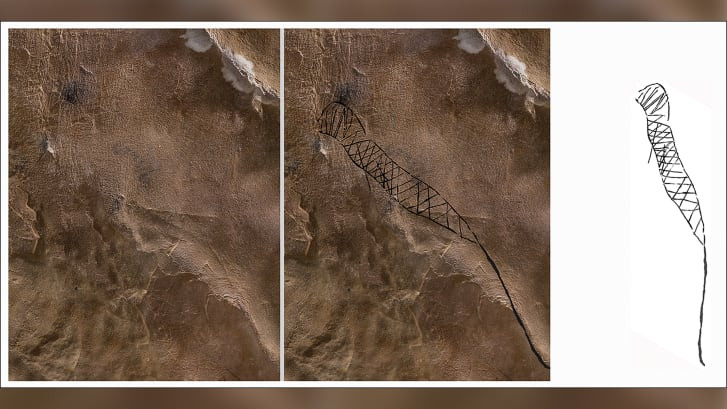 Một số bức tranh khác dài hơn 2m miêu tả hình người mặc trang phục vương giả nhưng nhìn khá giống mô tả linh hồn.