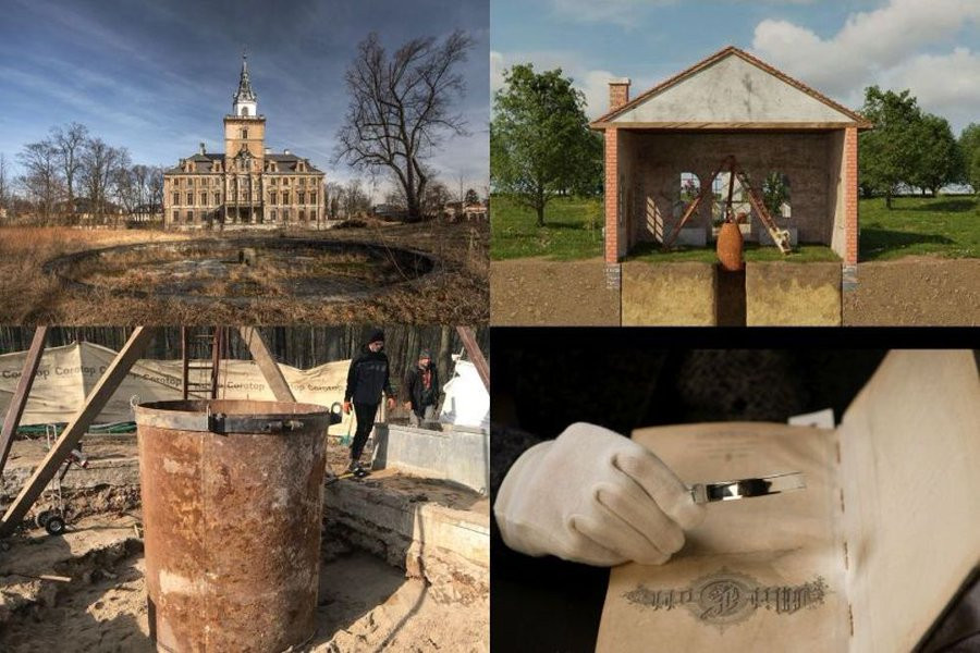 Nhờ thông tin trong cuốn nhật ký của binh lính phát xít Đức và các máy móc, công nghệ hiện đại như máy dò radar xuyên đất, đội tìm kiếm có tên là Silesian Bridge Foundation đã tìm thấy thùng sắt chứa 4 tấn vàng của Đức quốc xã.