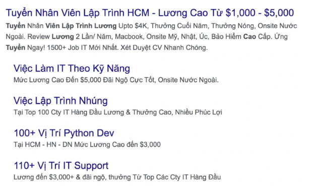 Chao luong 5.000 USD, thuong Tet them 6 thang, lap trinh vien van tu choi