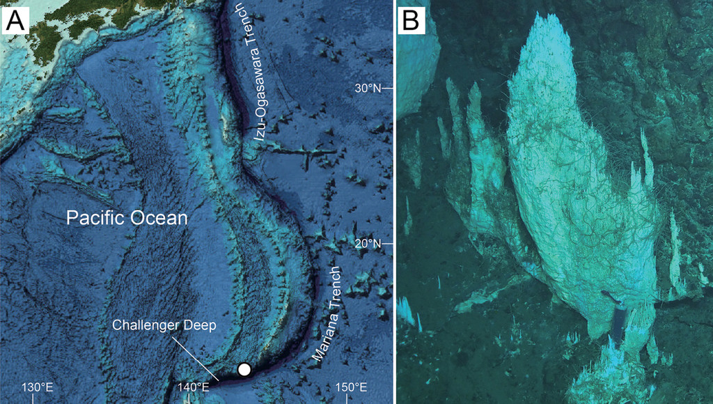 Mariana là ranh giới của hai mảng kiến tạo: mảng Thái Bình Dương bị lún xuống dưới mảng Phillipines tạo thành một vực sâu.