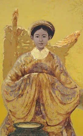 Tháng 5/1801, Nguyễn Ánh- Gia Long đưa quân đánh chiếm Phú Xuân. Vua Cảnh Thịnh bỏ chạy ra Bắc Hà thoát thân, Hoàng hậu Ngọc Bình bị kẹt lại Phú Xuân. Thấy hoàng hậu của kẻ thù xinh đẹp, ăn nói dịu dàng, Nguyễn Ánh động lòng yêu thương liền đưa vào cung.