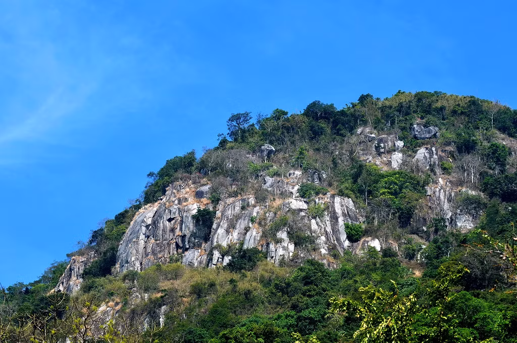 Núi Bà Đen được mệnh danh là “đệ nhất thiên sơn Nam Bộ” thuộc địa bàn xã Thạnh Tân, TP. Tây Ninh, có diện tích 24km², độ cao lên đến 986m gồm 3 ngọn núi tạo thành: núi Heo, núi Phụng và núi Bà Đen.