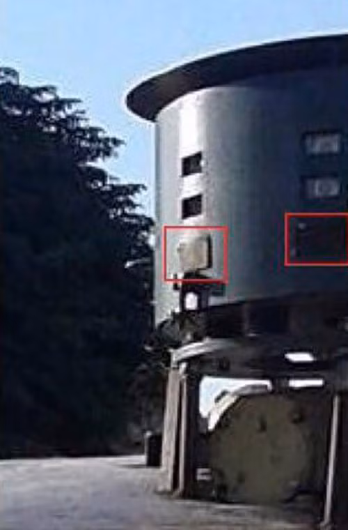 SSRC đang nỗ lực phát triển phiên bản Sarab-3 có khả năng bảo vệ phạm vi 360 độ quanh xe tăng. Nó có thể sử dụng thêm bộ phát nguồn laser để thiết lập hiệu quả hơn lưới bảo vệ chủ động "mềm" cho xe tăng. Nguồn ảnh: Twitter