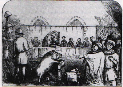 Vào năm 1386, một sự kiện kỳ lạ và đặc biệt diễn ra là có con lợn bị xử tử hình ở Pháp. Đây là bản án dành cho con lợn tấn công vào mặt một đứa trẻ khiến nạn nhân tử vong sau đó. Vì vậy, nó bị giam trong nhà tù trước khi bị đưa ra xét xử và lĩnh án tử hình.