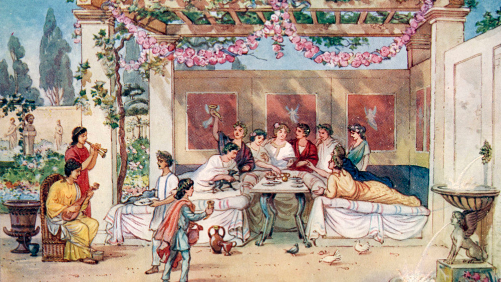 Các buổi tiệc linh đình và náo nhiệt là một điều không thể thiếu trong xã hội La Mã cổ đại. Nhiều buổi tiệc được tổ chức ở La Mã vào hàng ngàn năm trước.