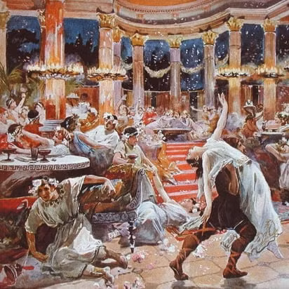 Tầng lớp thượng lưu và quý tộc thường tổ chức những buổi tiệc xa hoa. Khách mời trong những buổi tiệc này chủ yếu là gia đình, bạn bè, đối tác làm ăn hoặc những người cùng trong giới chính trị...