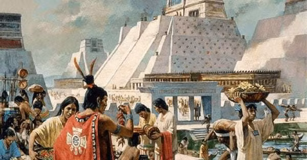 Khi tìm thấy nơi này, người dân Aztec quyết định rút cạn nước trong hồ và tiến hành san lấp, xây dựng các công trình nhà cửa, đền thờ, cung điện, đường xa...