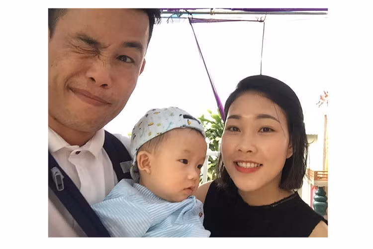 Vợ chồng Hiệp Gà đặt tên thân mật cho thiên thần nhỏ của mình là Cu Tèo.