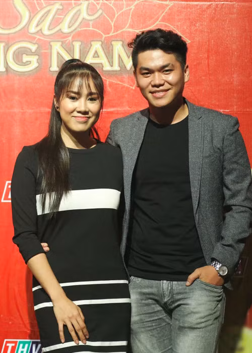 Lê Phương và Trung Kiên gắn bó trong cả công việc khi cả hai cùng tham gia chương trình “Ngôi sao Phương Nam”. Ảnh: Thể thao văn hóa
