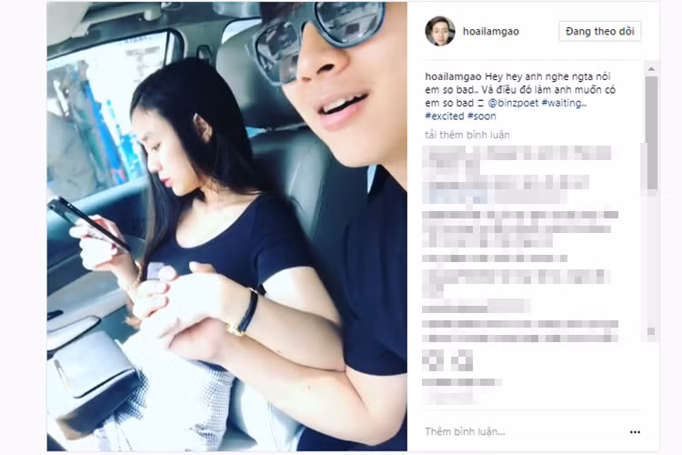 Trên trang cá nhân Instagram, nam ca sĩ sinh năm 1995 còn đăng tải clip tình tứ nắm tay người yêu. Ảnh: chụp màn hình