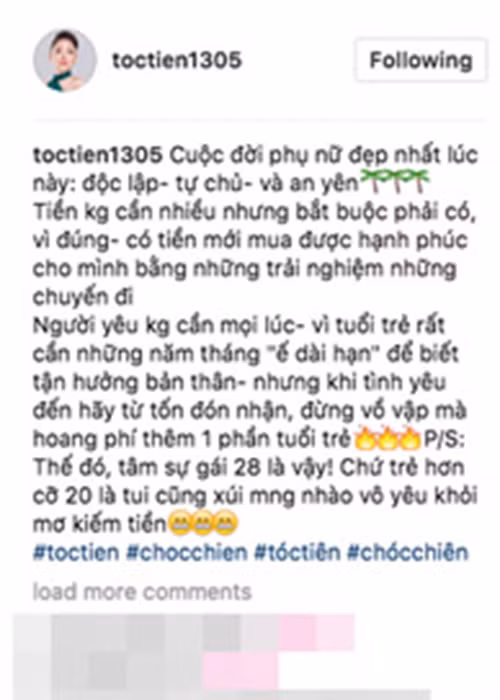 Nữ ca sĩ chia sẻ, cuộc đời phụ nữ đẹp nhất là khi độc lập, tự chủ và an yên. Chính những động thái này khiến người hâm mộ ngờ vực cặp đôi tin đồn đã chia tay trong bí mật.