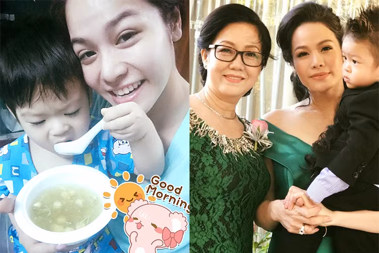 Nhật Kim Anh khoe được mẹ chồng đích thân chưng yến. Nữ diễn viên chia sẻ: “Con cảm ơn mẹ rất nhiều vì đã lo lắng chăm sóc cho Tin khi con vắng nhà và giờ khi con về mẹ biết con mệt mỏi mẹ đã đích thân chưng yến cho con. Con yêu mẹ nhiều lắm”.