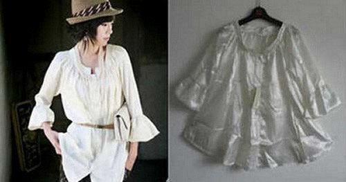 Áo được quảng cáo và áo thật dường như chẳng liên quan gì tới nhau.