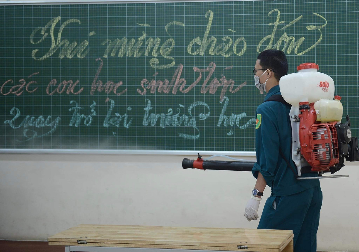 Ha Noi: Hoc sinh Tieu hoc va Khoi 6 hoc truc tiep tu ngay 6/4