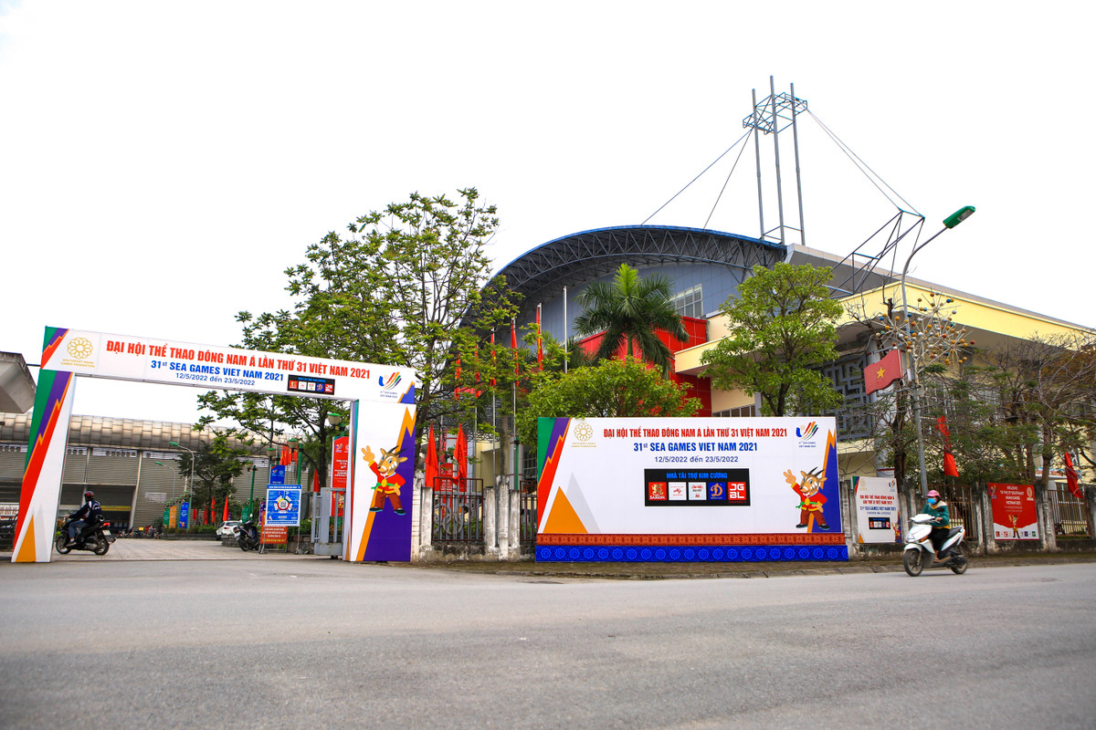 Ghi nhận tại Nhà thi đấu huyện Hoài Đức công tác chuẩn bị cũng đã hoàn thành 100%.