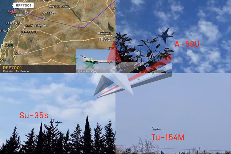 Defence.ru dẫn các nguồn tin ủng hộ Chính phủ Syria cho biết, Không quân Nga vừa có đợt tăng cường lực lượng tại Syria bằng việc điều động thêm 4 chiếc tiêm kích đa năng Su-3S5 và 4 cường kích Su-25SM, biên đội trên cũng tháp tùng một chiếc Tu-154M hạ cánh xuống căn cứ Khmeimim. Nguồn ảnh: ghall.com.ua.