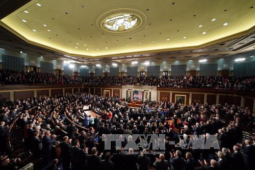 Toàn cảnh phiên họp Quốc hội Mỹ ở Washington, DC ngày 30/1. Ảnh: UPI/Yonhap/TTXVN