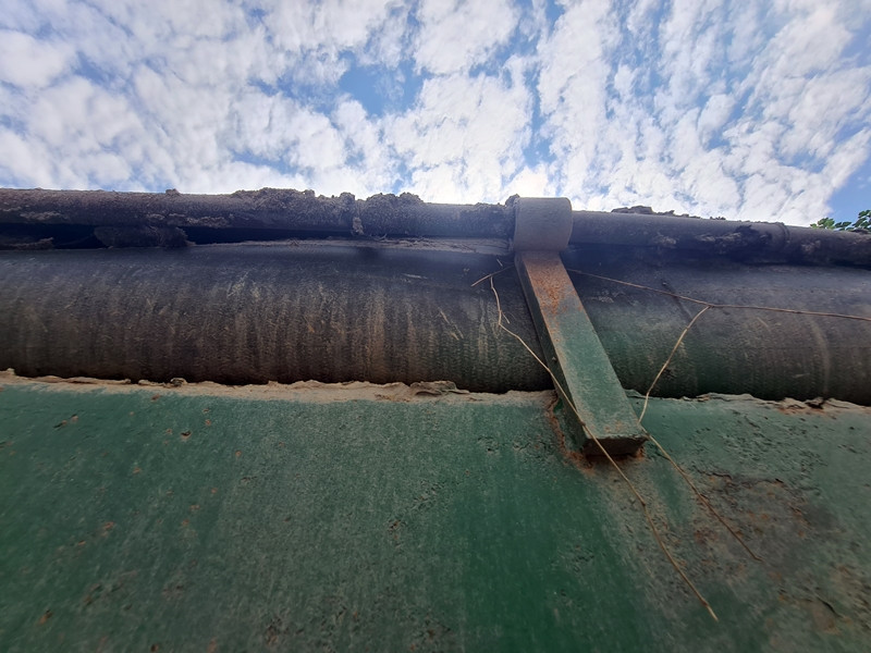 Cận cảnh phần thành thùng chiếc xe bị lập biên bản cố tình cơi nới.