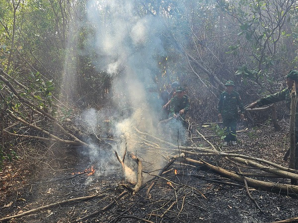Ba Ria - Vung Tau: Dieu tra nguyen nhan vu chay 3.000 m2 rung