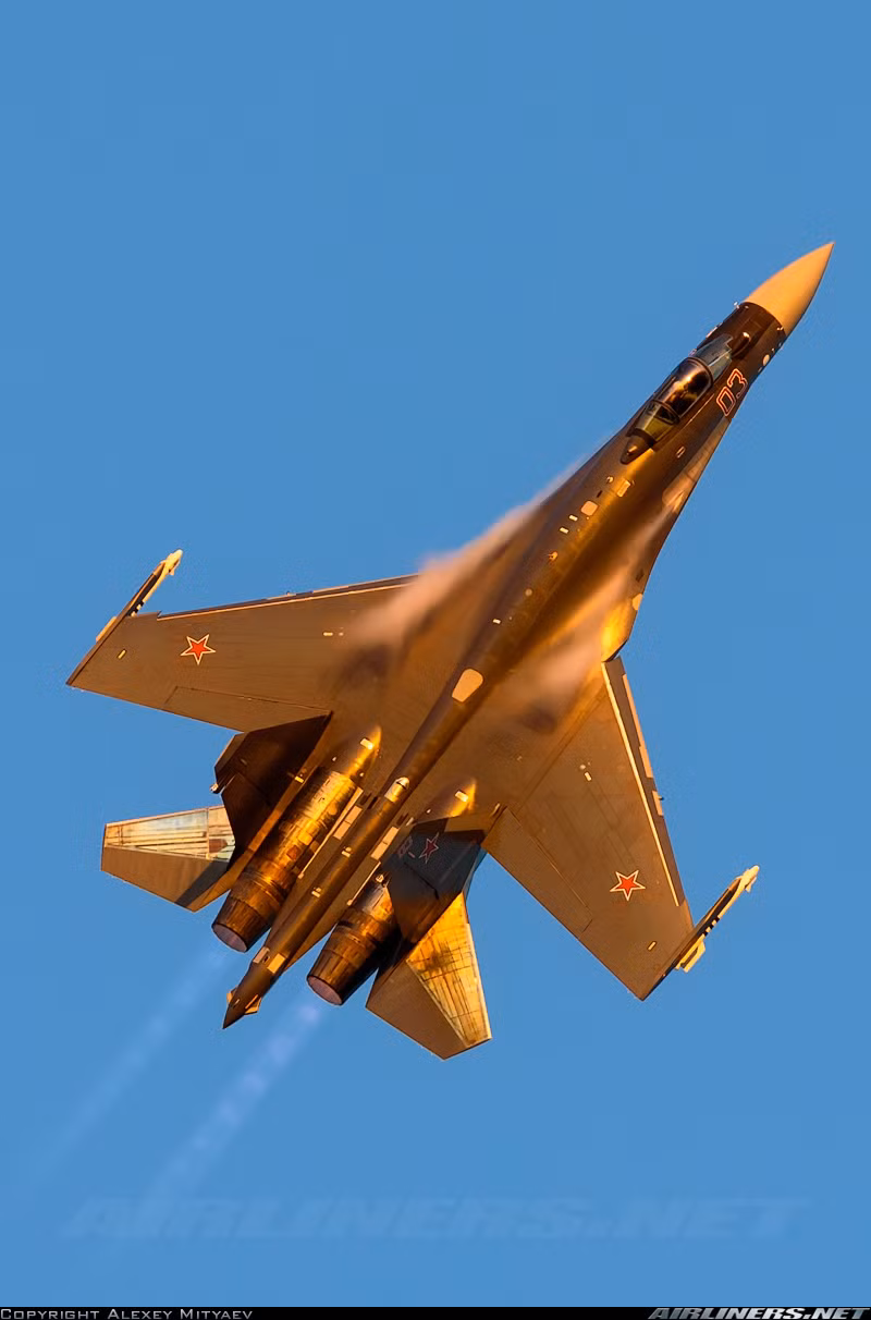 Su-35S trang bị hệ thống tìm kiếm và theo dõi hồng ngoại (IRST) OLS-35 có thể theo dõi 4 tín hiệu hồng ngoại với các bước sóng ngắn khác nhau, khoảng cách dò tìm tối đa là 90 km (phần đuôi mục tiêu) và 50 km (phía trước mục tiêu). Hệ thống này cho phép Su-35 âm thầm tấn công mà không cần bật radar, đem lại yếu tố bất ngờ với đối phương.