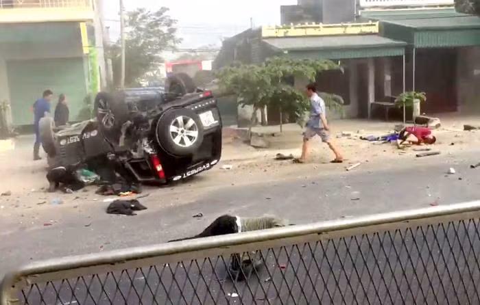 Hiện trường vụ tai nạn. Ảnh: Otofun.