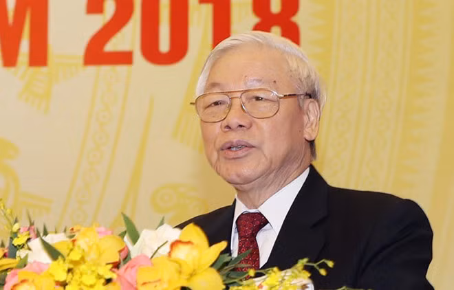 Tổng Bí Thư Nguyễn Phú Trọng. Ảnh: TTXVN.