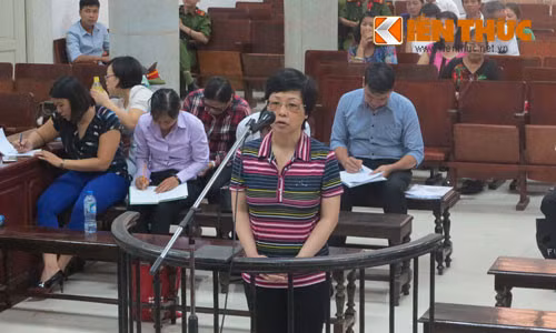 Phiên tòa xét xử Châu Thị Thu Nga.