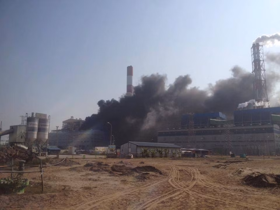 Hiện trường vụ cháy. Ảnh: FB Thái Bình.