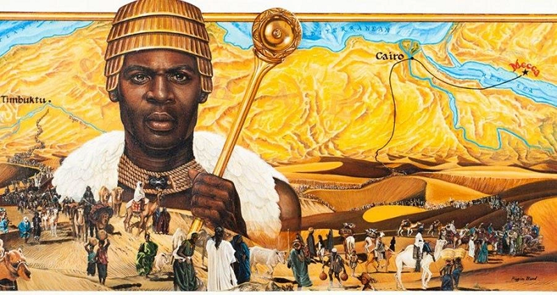  1. Mansa Musa (1280-1337): Đứng ở vị trí thứ nhất trong số những người giàu có nhất trong lịch sử nhân loại là một cái tên có thể không mấy quen thuộc: Mansa Musa. Ông là quốc vương cai trị đế chế Mali, vùng đất trù phú đất đai, muối và vàng.