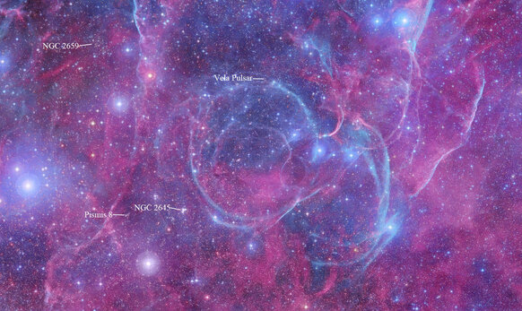 "Cấu trúc sợi này là khí được giải phóng từ vụ nổ siêu tân tinh và tạo ra tinh vân này. Chúng ta có thể nhìn thấy vật chất bên trong của một ngôi sao khi nó trải rộng trong không gian", nhà thiên văn học Bruno Leibundgut thuộc Đài quan sát phía Nam châu Âu (ESO) cho hay.