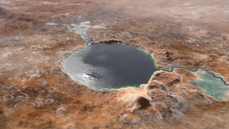 Jezero Crater từ lâu đã được cho là một lãnh địa của sự sống ngoài hành tinh cổ đại. Các bằng chứng trước đó dựa trên dữ liệu viễn thám của NASA cho thấy miệng hố va chạm khổng lồ này có thể từng chứa đựng cả một đồng bằng sông.