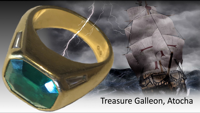 Tàu Atocha và tàu Santa Margarita cùng chìm ở vùng ven biển Florida trên đường trở lại Tây Ban Nha.