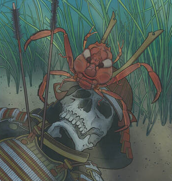 Người Nhật coi chúng là hóa thân của những chiến binh Samurai thuộc gia tộc Heike, một gia tộc samurai vô cùng dũng mãnh nhưng không may bại trận trong cuộc chiến tranh chấp ngai vàng vào năm 1185.