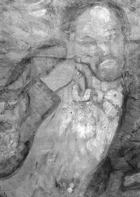 Người đàn ông có râu này chắc hẳn cũng chịu chung số phận với người đàn bà trong bức “Nhạc công guitar già” trong thời kì nghèo nàn thiếu kinh phí của Pablo Picasso.