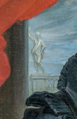 Bức tượng bí ẩn trong bức tranh được cho là gợi ý đến việc Isabella Brant và Anthony Van Dyck đã có một mối tình sai trái. Bên cạnh đó, vị trí ngồi của Isabella ở bên trái người xem là trái với truyền thống vì đây là vị trí dành cho người chồng chứ không phải cho người vợ.