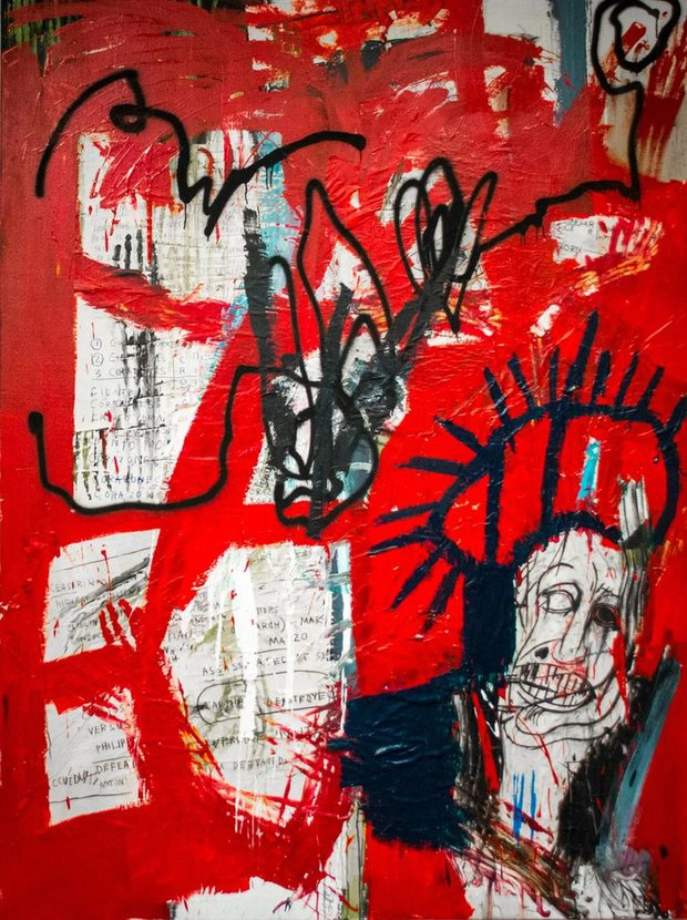  4. Mực tàng hình trong những bức tranh của Jean-Michel Basquiat: Nghệ sĩ người Mỹ Jean-Michel Basquiat là người ưa thích việc thử nghiệm trên những bức tranh của mình và để lại rất nhiều chi tiết bí mật trên đó.